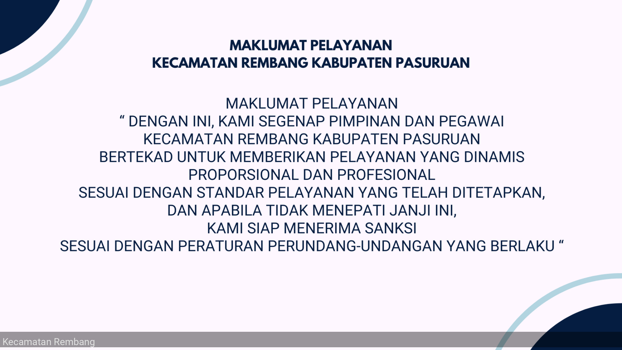 MAKLUMAT PELAYANAN